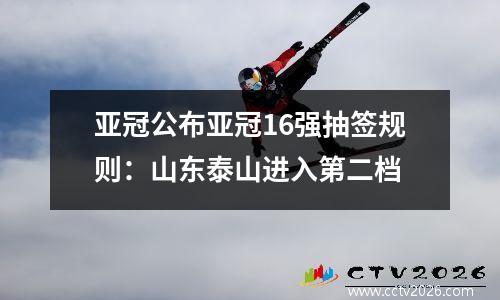 亚冠公布亚冠16强抽签规则：山东泰山进入第二档