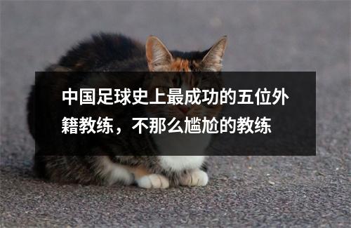 中国足球史上最成功的五位外籍教练，不那么尴尬的教练