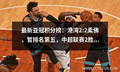 最新亚冠积分榜：港湾2:2柔佛，暂排名第五，中超联赛2胜1平保持不败
