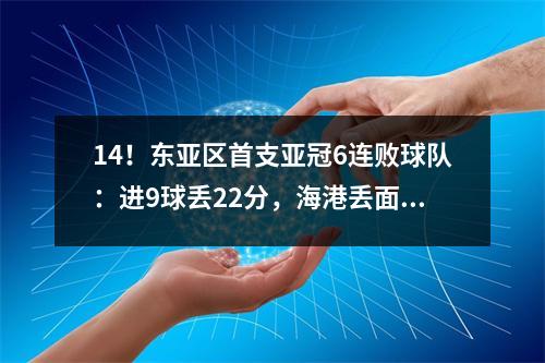 14！东亚区首支亚冠6连败球队：进9球丢22分，海港丢面子。
