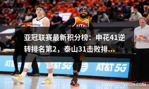 亚冠联赛最新积分榜：申花41逆转排名第2，泰山31击败排名第3，光州FC73排名第1！