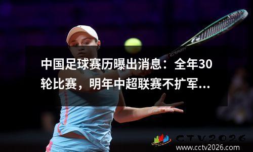 中国足球赛历曝出消息：全年30轮比赛，明年中超联赛不扩军！
