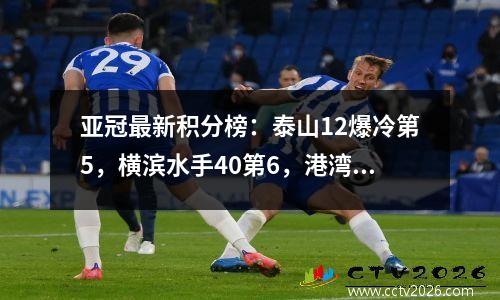 亚冠最新积分榜：泰山12爆冷第5，横滨水手40第6，港湾倒数第3