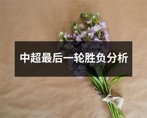 中超最后一轮胜负分析