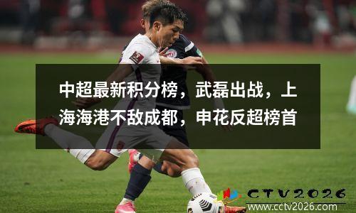 中超最新积分榜，武磊出战，上海海港不敌成都，申花反超榜首