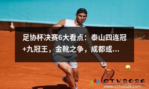 足协杯决赛6大看点：泰山四连冠+九冠王，金靴之争，成都或受益