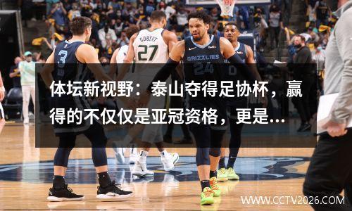 体坛新视野：泰山夺得足协杯，赢得的不仅仅是亚冠资格，更是救命