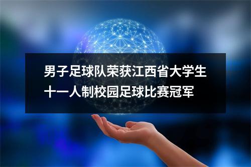 男子足球队荣获江西省大学生十一人制校园足球比赛冠军
