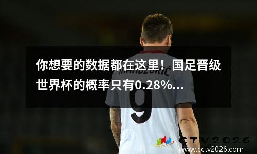 你想要的数据都在这里！国足晋级世界杯的概率只有0.28%，与越南相同