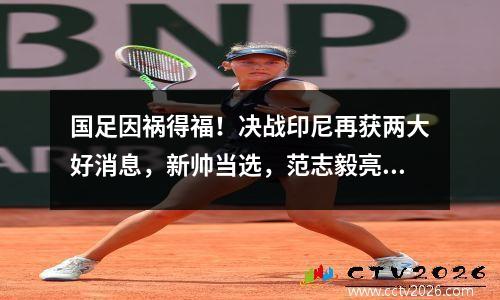 国足因祸得福！决战印尼再获两大好消息，新帅当选，范志毅亮牌