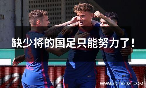 缺少将的国足只能努力了！