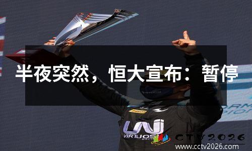半夜突然，恒大宣布：暂停