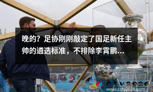 晚的？足协刚刚敲定了国足新任主帅的遴选标准，不排除李霄鹏继续带队。