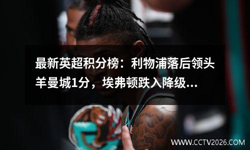 最新英超积分榜：利物浦落后领头羊曼城1分，埃弗顿跌入降级区