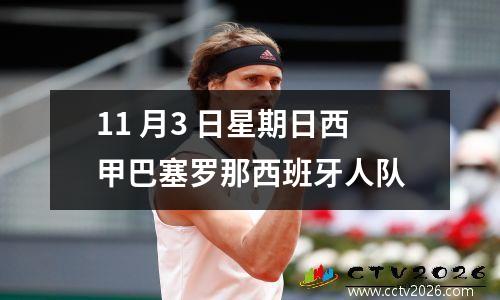 11 月3 日星期日西甲巴塞罗那西班牙人队