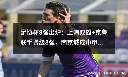足协杯8强出炉：上海双雄+京鲁联手晋级8强，南京城成中甲唯一一支