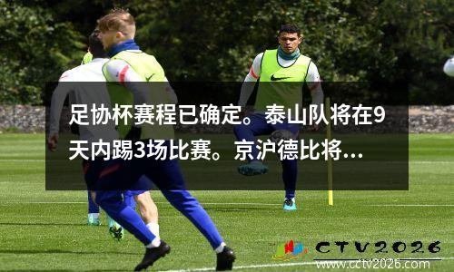 足协杯赛程已确定。泰山队将在9天内踢3场比赛。京沪德比将再次上演。中甲球队将扰乱局势。