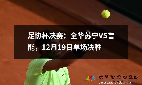 足协杯决赛：全华苏宁VS鲁能，12月19日单场决胜