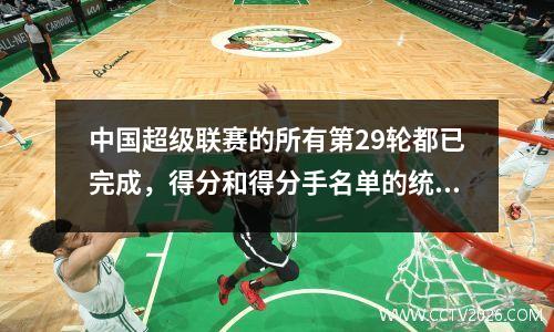 中国超级联赛的所有第29轮都已完成，得分和得分手名单的统计数据被计算在内！