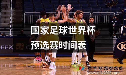国家足球世界杯预选赛时间表