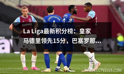 La Liga最新积分榜：皇家马德里领先15分，巴塞罗那在少比赛中排名第二，马德里竞争第四