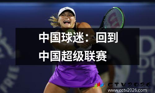 中国球迷：回到中国超级联赛