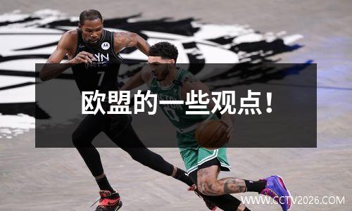 欧盟的一些观点！