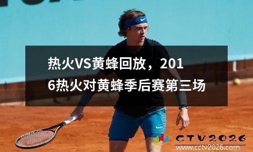 热火VS黄蜂回放，2016热火对黄蜂季后赛第三场