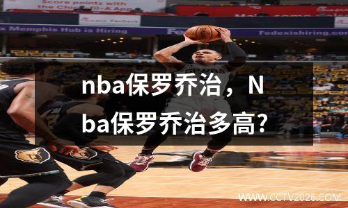 nba保罗乔治，Nba保罗乔治多高?