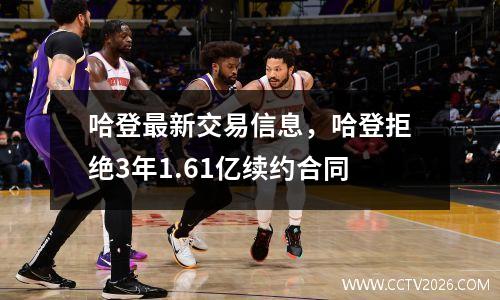 哈登最新交易信息，哈登拒绝3年1.61亿续约合同