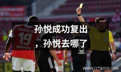 孙悦成功复出，孙悦去哪了