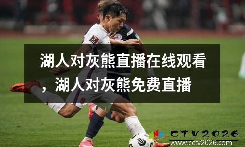 湖人对灰熊直播在线观看，湖人对灰熊免费直播