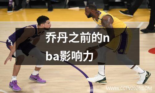 乔丹之前的nba影响力
