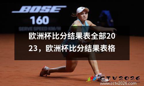 欧洲杯比分结果表全部2023，欧洲杯比分结果表格