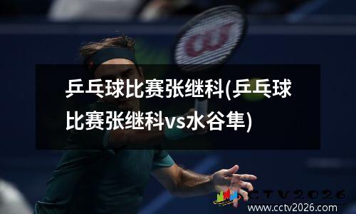 乒乓球比赛张继科(乒乓球比赛张继科vs水谷隼)