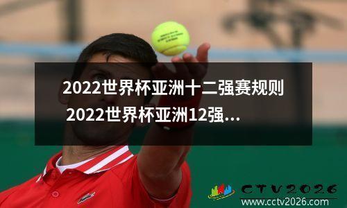 2022世界杯亚洲十二强赛规则 2022世界杯亚洲12强赛规则