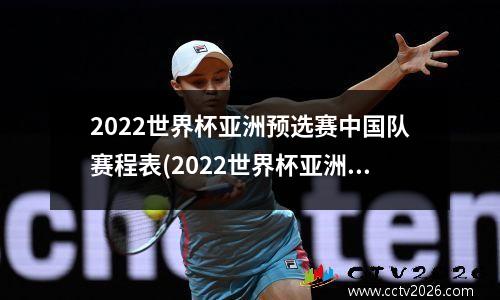2022世界杯亚洲预选赛中国队赛程表(2022世界杯亚洲预选赛中国赛程时间表)