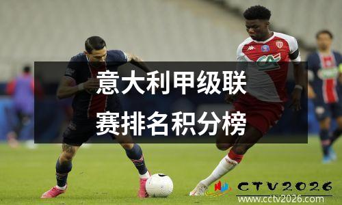 意大利甲级联赛排名积分榜