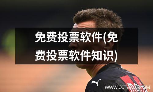 免费投票软件(免费投票软件知识)