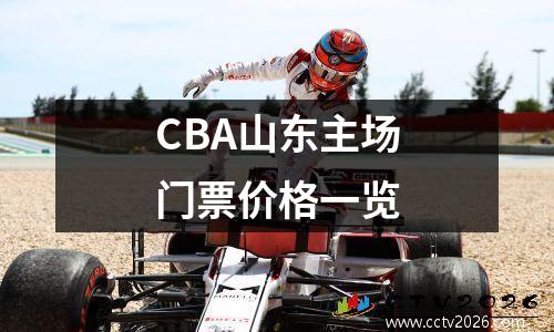 CBA山东主场门票价格一览