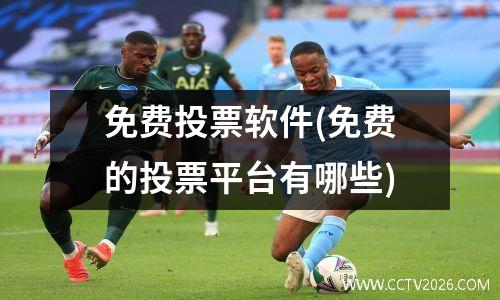 免费投票软件(免费的投票平台有哪些)