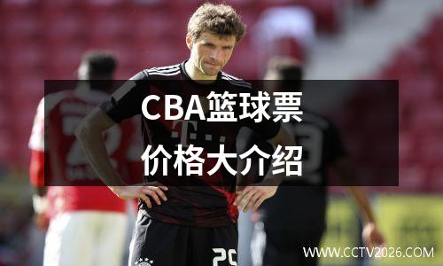 CBA篮球票价格大介绍