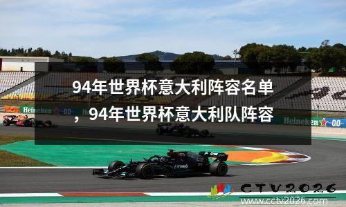 94年世界杯意大利阵容名单，94年世界杯意大利队阵容