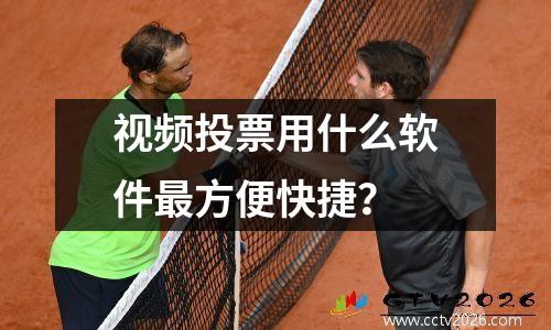 视频投票用什么软件最方便快捷？