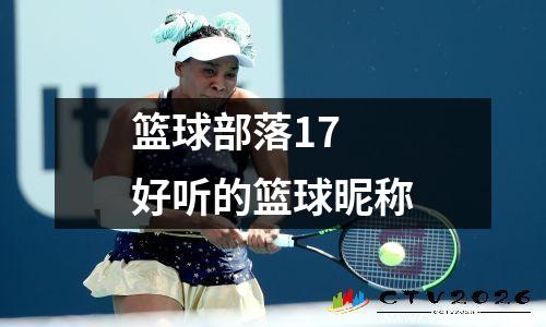 篮球部落17 好听的篮球昵称