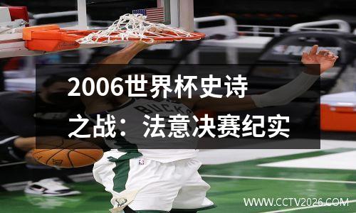 2006世界杯史诗之战：法意决赛纪实