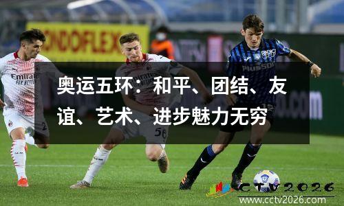 奥运五环：和平、团结、友谊、艺术、进步魅力无穷