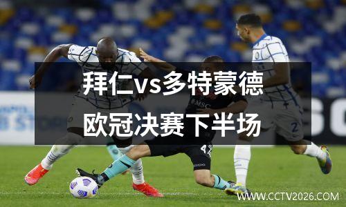 拜仁vs多特蒙德欧冠决赛下半场