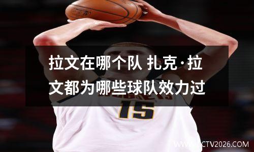 拉文在哪个队 扎克·拉文都为哪些球队效力过