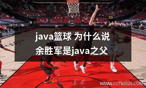 java篮球 为什么说余胜军是java之父